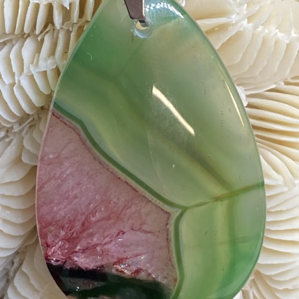 Agate du Brésil colorée