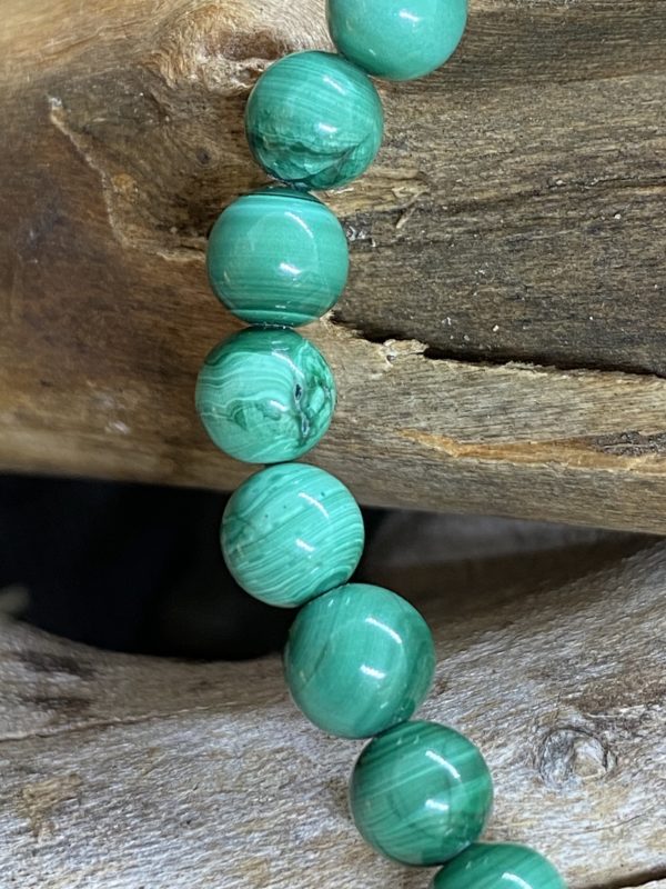 Atelier Minéraux Art Déco bracelet Malachite